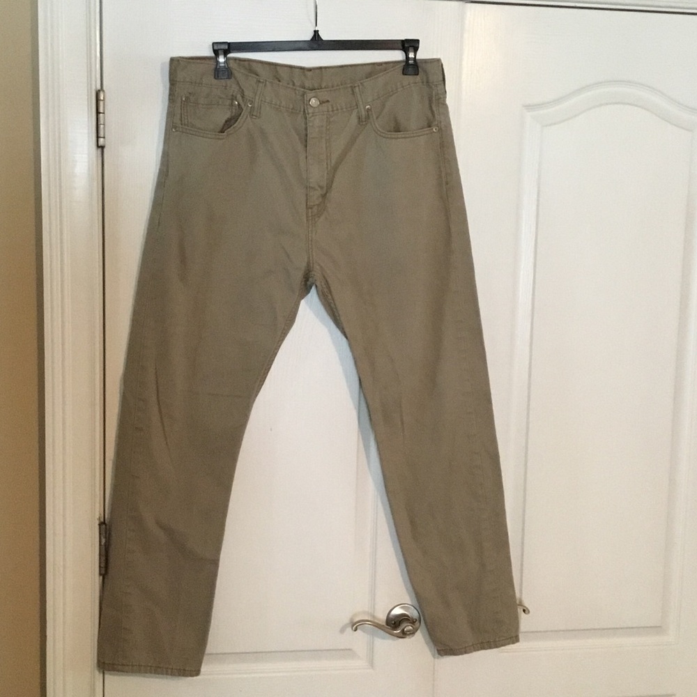 Men's Khaki Chinos - Classic Tan Casual Pants